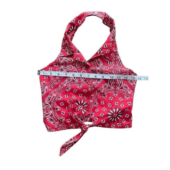Girl Tribe Red Bandana Halter Top – Child’s Size (Fits XS) - Picture 4 of 5